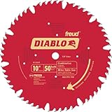 Freud D1050X Diablo 10 inch 50-tooth ATB Combination Saw Blade with 5/8 inch Arbor and PermaShield Coating