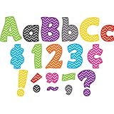 Teacher Created Resources Chevron Funtastic 4-Inch Letters Combo Pack