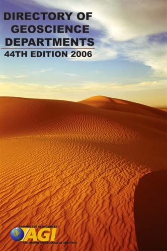 Directory of Geoscience Departments, 44th Edition