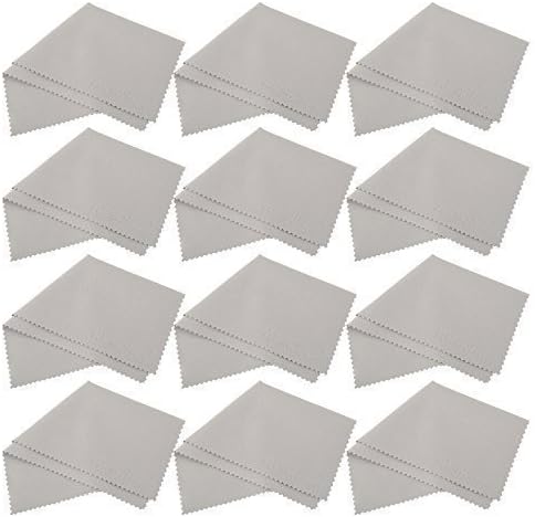 (12 Pack) Huewind Premium Microfiber Cleaning Cloths - For Screens, Lenses, Glasses, iPad, Galaxy Tab, Sony, Nexus, Chromo, Surface Tablet, iPhone, Samsung, HTC, LG Cell Phone, Laptop, LCD TV Screens