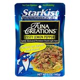 Starkist Tuna Creations, Zesty Lemon Pepper, 5-Ounce Pouches (Pack of 12)
