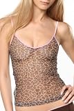 Underglam Sheer Leopard Pink Trim Tank S