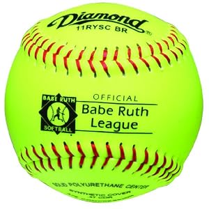 Buy Diamond Sports Optic Super Synthetic Cover Babe Ruth Softball, Dozen