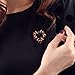 Valdler Heart-Shaped Red Wreath Crystal Brooch Pin for Christmas Theme Party Decoration Gift