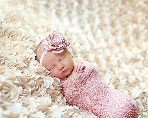 HopTiger Baby Stretch Wrap - Newborn Photo Prop Accessories (Blush Pink)