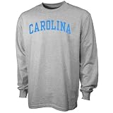North Carolina Tar Heels Ash Vertical Arch Long Sleeve T-shirt