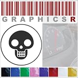 Sticker Decal Graphic - Goth Emo Punk Vintage Mexican Skull Gothic A163