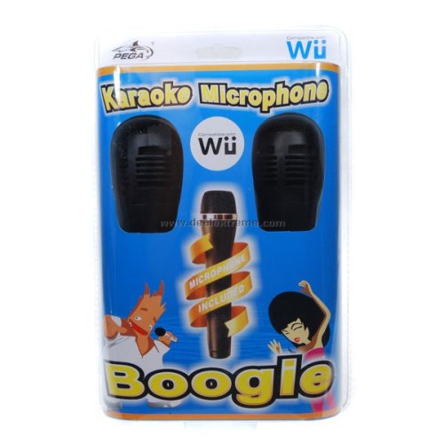 Wii Karaoke Microphones (2) - Use with Singing Games like Boogie and High School Musical