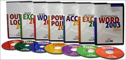 Childrens Toyshop  Software : LearnKey Gesamtausgabe Office 2003 Basis und Professional, CBTs, 7 CD-ROMs Enth.: Word 2003 Basis, Excel 2003 Basis, Access 2003 Basis, Powerpoint 2003, Outlook 2003 und alle Professional Titel
