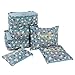 Wastar New 6pcs Packing Cubes Set - 3 Travel Cubes + 3 Laundry Pouches - Your Perfect Travel Luggage Packing Organizer Bag