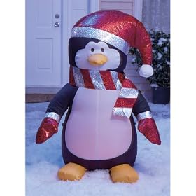 4' Inflatable Penguin Christmas Yard Outdoor Decoration Lights