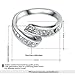 Yoursfs Roma Ring 18K White Gold Plated Use Shinning Crystal