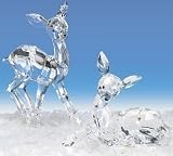 Icy Crystal Collectible Seated Deer Christmas Table Top Figure