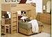 Childs Wood Loft Bunk Bed Kid Bedroom Furniture Set
