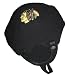 Chicago Blackhawks Adult NHL Trick Polar Fleece Hat, Black/Black