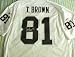 Tim Brown autographed Oakland Raiders authentic game model jersey