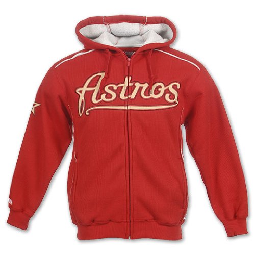 DYNASTY APPAREL INDUSTRIES Dynasty Men's Houston Astros Sherpa Fleece Jacket, Red