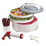 (Today deals) Best deals on Nesco American Harvest FD-61WHC Snackmaster Express Food Dehydrator All-In-One Kit with Jerky Gun