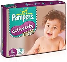 Pampers Active Baby Large Size Diapers (78 count)