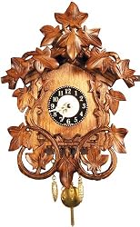 German Black Forest Clock - Leaves
