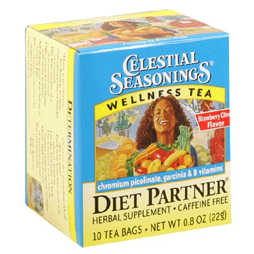 Celestial Seasonings Wellness Tea Diet Partner, Strawberry Citrus, Tea Bags, 0.8-Ounce... by Celestial Seasonings