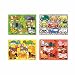 Melissa & Doug Pets, Zoo, Farm and Vehicles Wooden Mix 'n Match Peg Puzzle Bundle