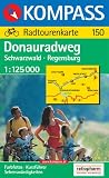  : Kompass Karten, Donau-Radweg, Schwarzwald-Regensburg: Radtourenkarte. Kurzf&uuml;hrer, Sehensw&uuml;rdigkeiten
