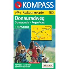 Kompass Karten, Donau-Radweg, Schwarzwald-Regensburg: Radtourenkarte. Kurzf�hrer, Sehensw�rdigkeiten