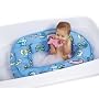 Leachco Bath 'N Bumper - Cushioned Bath Tub - Blue Fish