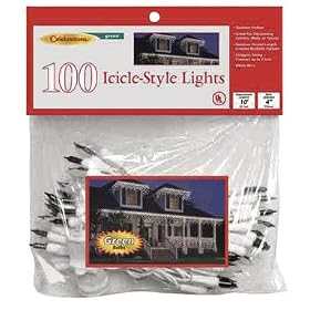 100 Mini Icicle Lights Up To 3 Sets Can Be Strung