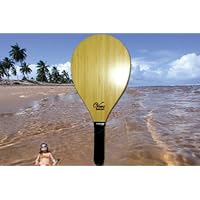 Bamboo Frescobol Racquet Paddle Ball Paddleball Fresco Ball Beach Sports Smash Ball Smashball