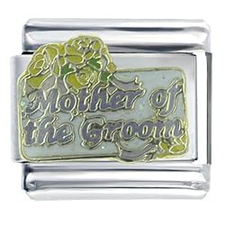 Wedding Mother Of The Groom Italian Charms Bracelet Link