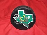 Fabian Brunnstrom Autographed Dallas Stars Logo Hockey Puck, Proof Photo of Fabian Signing for Us.