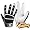 Cutters Gamer Padded Football Gloves - Men's ( sz. L, Black/White )