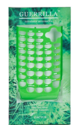 Guerrilla Green Faceplate For Texas Instruments TI 84 Plus C Silver Edition Color Graphing Calculator On Sale
