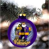 Memory Company Minnesota Vikings Art Glass Ornament