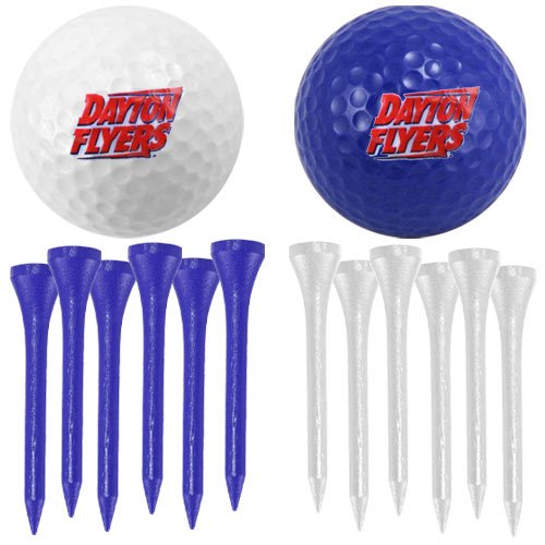 Dayton Flyers Two Golf Balls And Twelve Tees Set