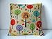 Cotton Linen Square Decorative Throw Pillow Case Cushion Cover Owls with Trees 18