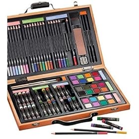 Gallery - Coffret en bois - Mat�riel de dessin et de peinture