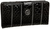 Jessica Simpson Rockcandy Soft Clutch,Black Anaconda,one size