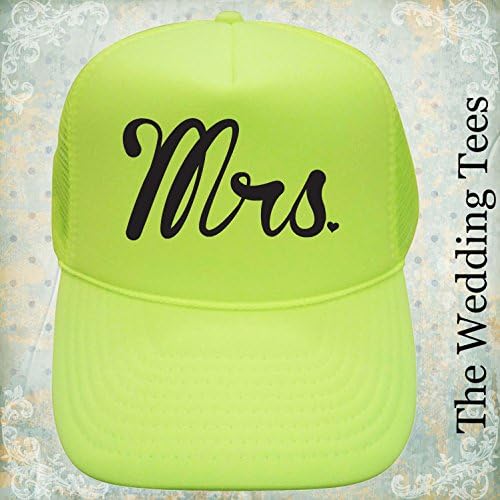 Mrs Neon Mesh Trucker Hat/cap (Neon Yellow)