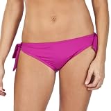 Mossimo® Black: Women's Mock Side Tie Swim Bottom - Fuchsia Pink M