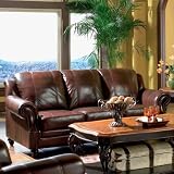 Classic Tri Tone Leather Sofa