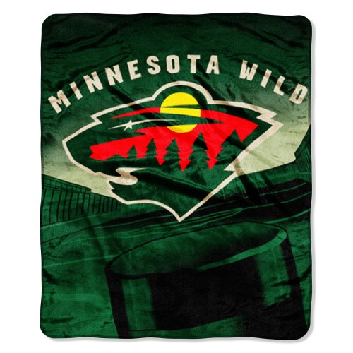 NHL Minnesota Wild 50-Inch-by-60-Inch Micro Raschel Plush Throw 