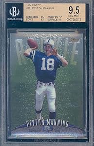 1998 finest #121 PEYTON MANNING rc rookie card BGS 9.5 Graded Card
