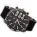 2013newestseller 1pcs Black Casual Mens Womens 3 Eyes Big Dial Quartz Wrist Watches