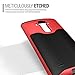 LG G4 Case, Caseology® [Wavelength Series] Textured Pattern Grip Cover [Black / Red] [Shock Proof] for G4 - Black / Red