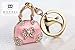 Z605 Cute Big Pink Fashion Handbag Purse Charm Keychain Key Ring