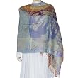 Wraps in Blend Silk with Wool Thread Flower Spring Fashions 72 x 27 inches
