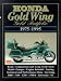 Book Honda Gold Wing 1975-95 Gold Portfolio
